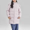 BASIC Długa kurtka puchowa „Pink”