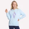 Bluza z kapturem w kwiatowy wzór rombów Bluza z kapturem w kwiatowy wzór rombów
