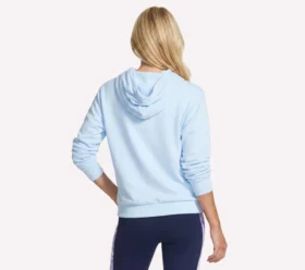 Bluza z kapturem w kwiatowy wzór rombów
