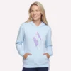 Bluza z kapturem w kwiatowy wzór rombów Bluza z kapturem w kwiatowy wzór rombów
