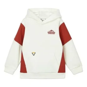 Bluza z kapturem z blokami kolorów „White Red”