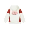 Bluza z kapturem z blokami kolorów „White Red”