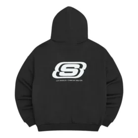 Bluza z kapturem z nadrukiem logo „Black White”
