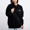 Bluza z kapturem z nadrukiem logo „Black White”