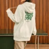 Bluza z kapturem z nadrukiem „White Green”