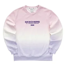Bluza z kapturem z napisem w stylu gradientowym „Purple Pink White” Bluza z kapturem z napisem w stylu gradientowym „Purple Pink White”