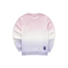 Bluza z kapturem z napisem w stylu gradientowym „Purple Pink White”