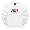 Bluza z kapturem z polaru z okrągłym dekoltem i logo „White Red Blue”