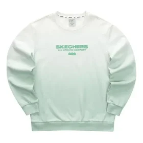 Bluza z nadrukiem literowym w stylu gradientowym „Green White” Bluza z nadrukiem literowym w stylu gradientowym „Green White”