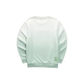 Bluza z nadrukiem literowym w stylu gradientowym „Green White” Bluza z nadrukiem literowym w stylu gradientowym „Green White”
