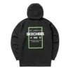 Bluzy z kapturem z nadrukiem „Black White Green”