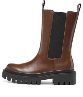 Botki Low Notch „Brown”