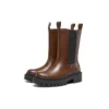 Botki Low Notch „Brown”