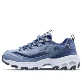 Buty D’ Lites Velvet Low-top Clunky Szare/Niebieskie