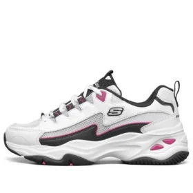 Buty do biegania D’ Lites 4.0 low GS białe/czarne/różowe