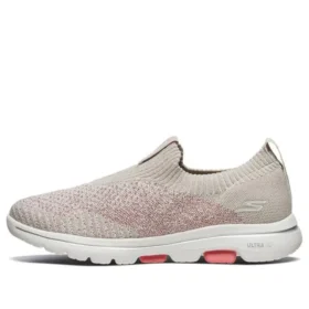 Buty do biegania Go Walk 5 Brązowe/Różowe/Białe