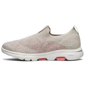Buty do biegania Go Walk 5 Brązowe/Różowe/Białe