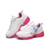 Buty do biegania James Goldcrown x Skechers D’ Lites Crystal Low Top, różowe/białe