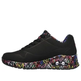 Buty do biegania James Goldcrown x Skechers Uno z niską cholewką, czarne