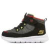 Buty Microspec Zovox z mieszanką materiałów i rzepem „Black Grey Red”