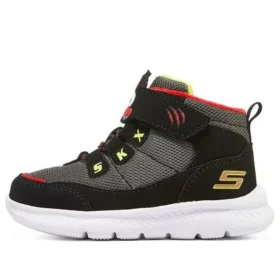 Buty Microspec Zovox z mieszanką materiałów i rzepem „Black Grey Red”