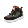 Buty Microspec Zovox z mieszanką materiałów i rzepem „Black Grey Red”