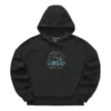 Casualowa bluza z kapturem z nadrukiem „Black”
