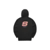 Casualowa bluza z kapturem z nadrukiem logo „Black Pink”