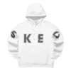 Casualowa bluza z kapturem z nadrukiem „White Black”