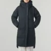 Casualowa długa kurtka puchowa „Black”
