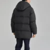 Casualowa długa kurtka puchowa „Black”