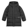 Casualowa długa kurtka puchowa „Black Teal”