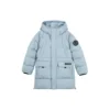 Casualowa długa kurtka puchowa „Black Teal”