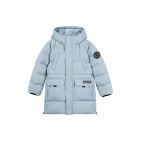 Casualowa długa kurtka puchowa „Black Teal”