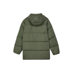 Casualowa długa kurtka puchowa „Olive Green”