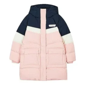 Casualowa długa kurtka puchowa „Pink White Navy”