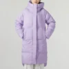 Casualowa długa kurtka puchowa „Purple”