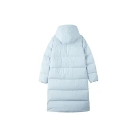 Casualowa długa kurtka puchowa z kapturem „Blue”