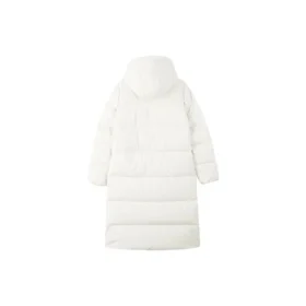 Casualowa długa kurtka puchowa z kapturem „White”