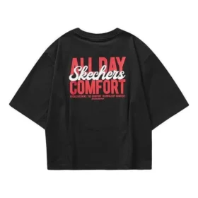 Casualowa koszulka z nadrukiem „Black Red”