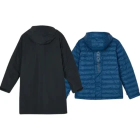 Casualowa kurtka z kapturem 2 w 1 „Black Blue”