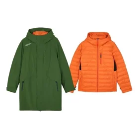 Casualowa kurtka z kapturem 2 w 1 „Green Orange”