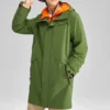 Casualowa kurtka z kapturem 2 w 1 „Green Orange”