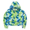 Casualowa kurtka z kapturem w kamuflażu „Green Blue”