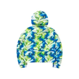 Casualowa kurtka z kapturem w kamuflażu „Green Blue”