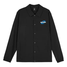 Casualowa kurtka z nadrukiem liter „Black”