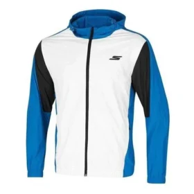 Casualowa kurtka z tkaniny „White Blue”