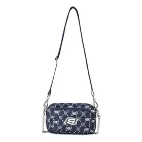 Casualowa, regulowana, materiałowa torba na ramię „Navy White”