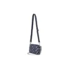 Casualowa, regulowana, materiałowa torba na ramię „Navy White”