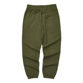 Casualowe spodnie sportowe z tkaniny „Olive Green”